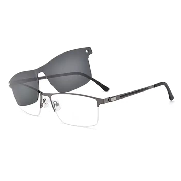 Gmei – cadre de lunettes optique Semi-sans bords pour hommes