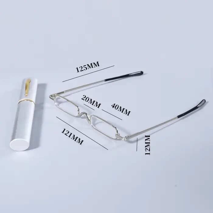 Lunettes de lecture élégantes à monture argentée