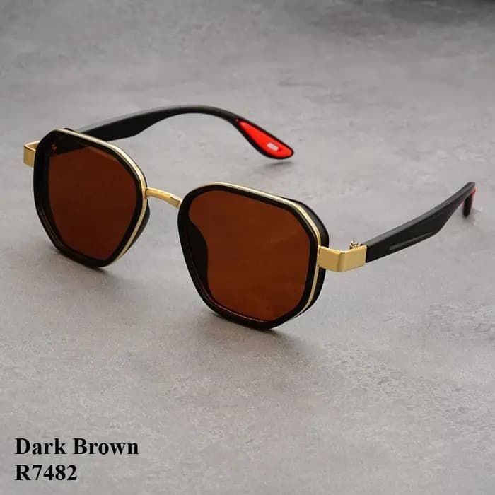Designer Vintage lunettes de soleil en plein air hommes rond mode plastique titane haute qualité