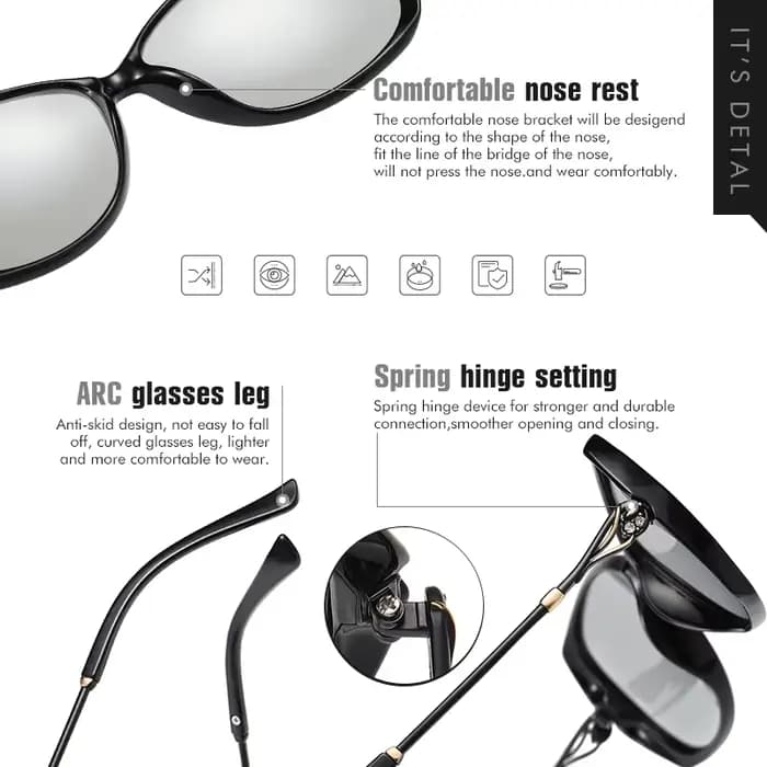 LIOUMO 2026 – Lunettes de soleil photochromiques élégantes pour femme