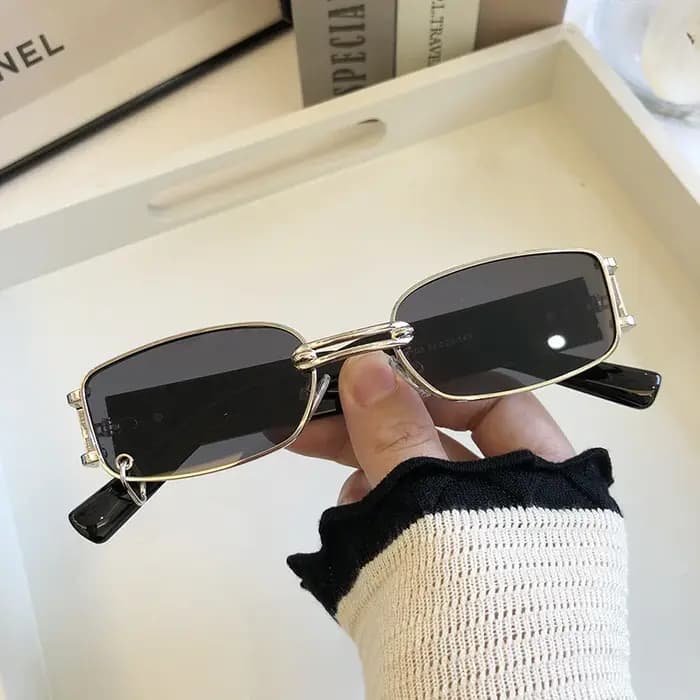 Lunettes de soleil rectangulaires pour hommes et femmes
