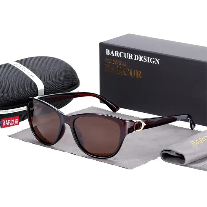 BARCUR TR90 dames lunettes de soleil dégradé UV400 oeil de chat