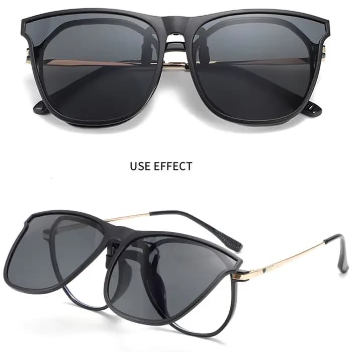 Lunettes de soleil polarisées à Clip pour hommes