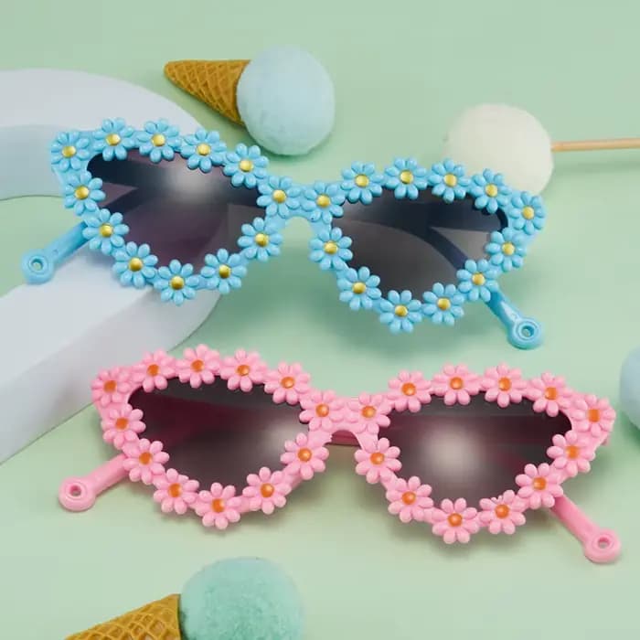 Lunettes de soleil polarisées en forme d'œil de chat pour enfants