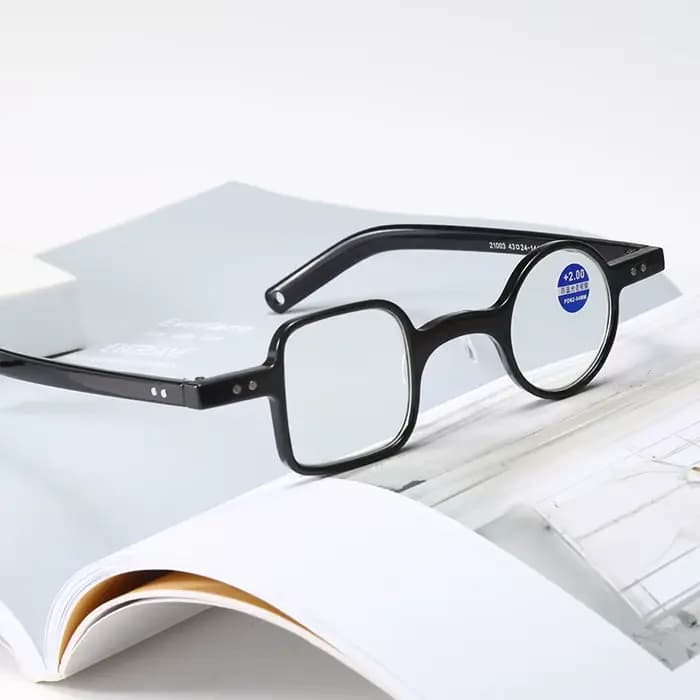 Lunettes de lecture à monture Fiona Fang irrégulière pour hommes et femmes