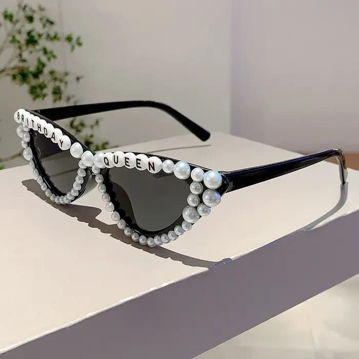 KAMMPT œil de chat Design cadeau nuances brillant perle décor rose présent lunettes pour femmes fête d'anniversaire faveur dames accessoires cadre
