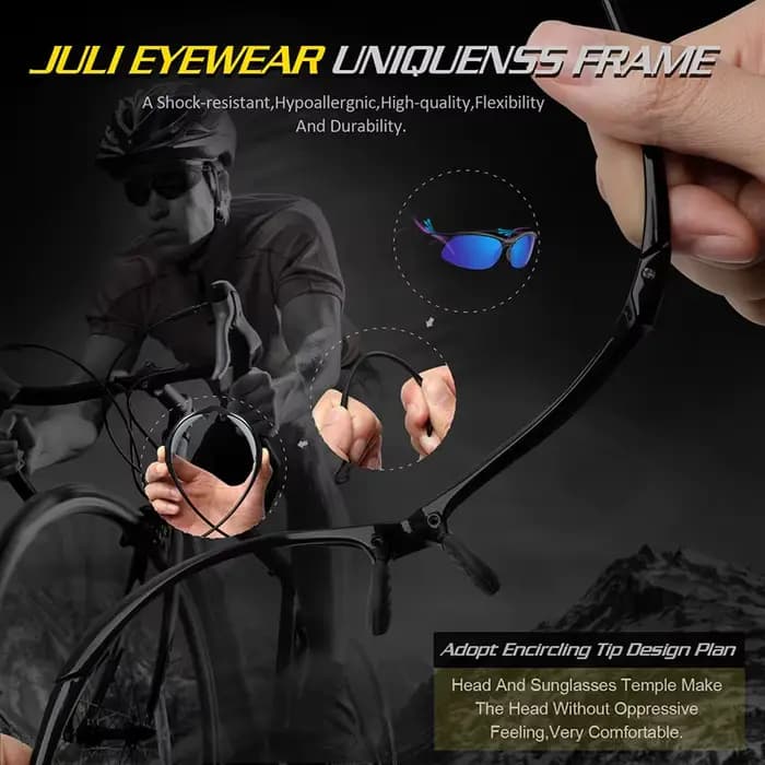 JULI marque classique lunettes de soleil polarisées hommes femmes conduite TR90 cadre mâle lunettes