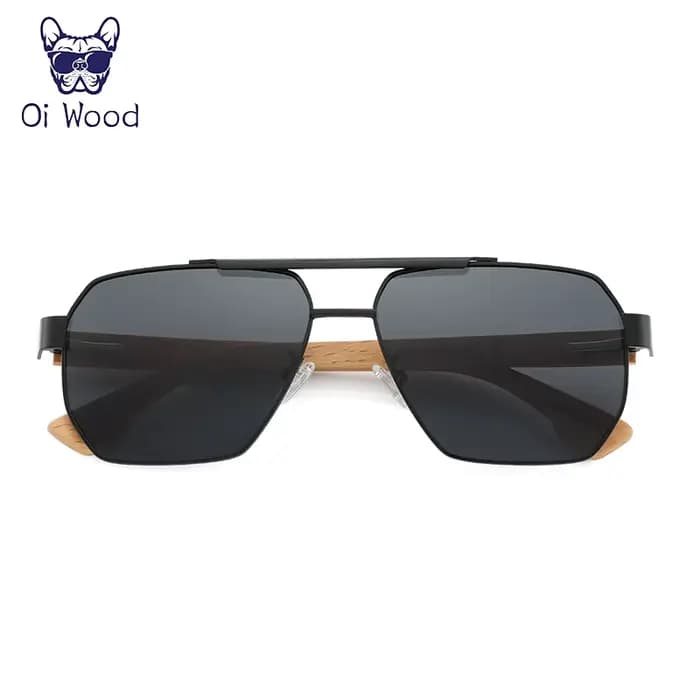 Lunettes de soleil en bois pour hommes et femmes