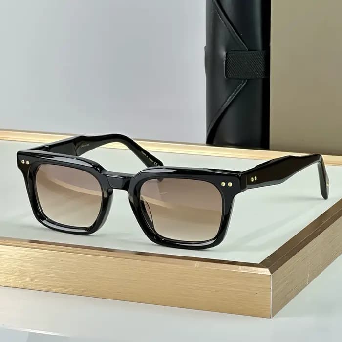 Lunettes de soleil de luxe MONOLIX DTS750 rectangulaires en acétate, fabriquées à la main, pour femm