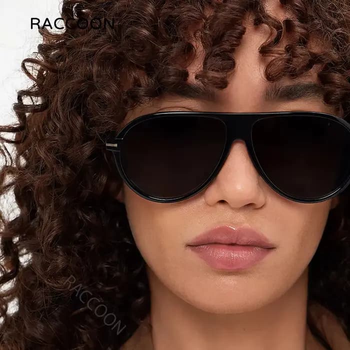 Lunettes de soleil ovales de luxe pour femmes