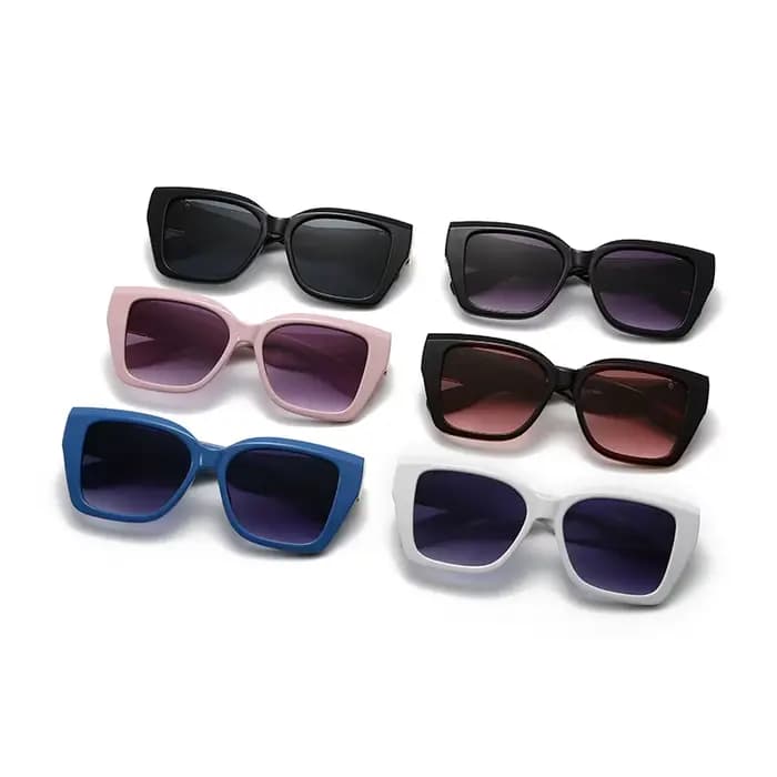 Nouvelles lunettes de Style de rue amincissantes de forme carrée pour voyage