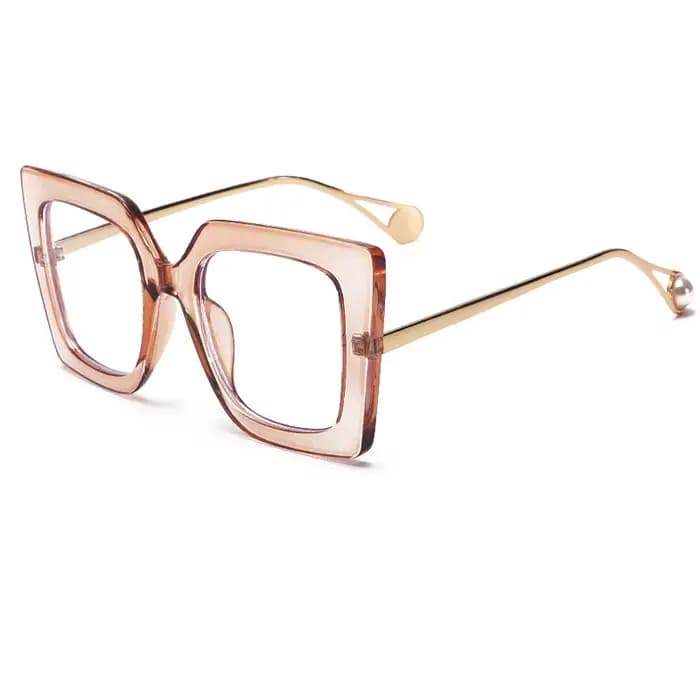 2025 nouvelle mode lunettes cadre carré Anti-lumière bleue femmes grand