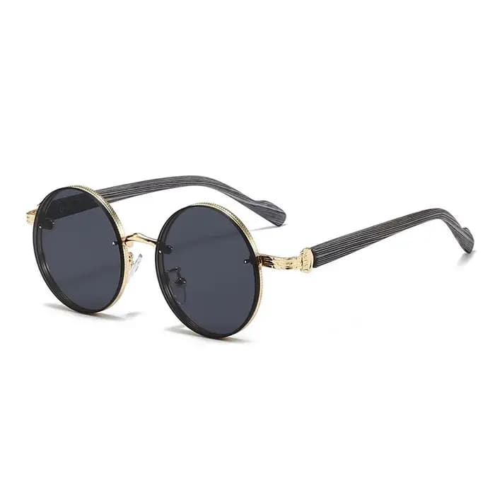 1 paire de lunettes de soleil UV rondes à monture complète, idéales pour l'extérieur et l'usage quotidien. Livré avec un chiffon de nettoyage et des coussinets de nez antidérapants.