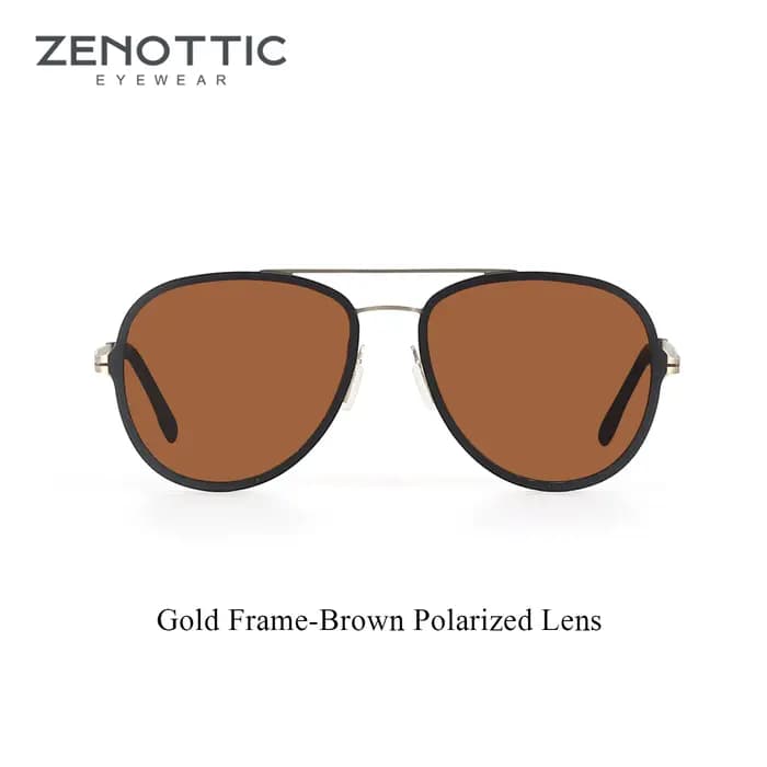 ZENOTTIC UV400 Protection Urltra-Light lunettes de soleil pour femmes mâle classique sport conduite polarisé pilote lune