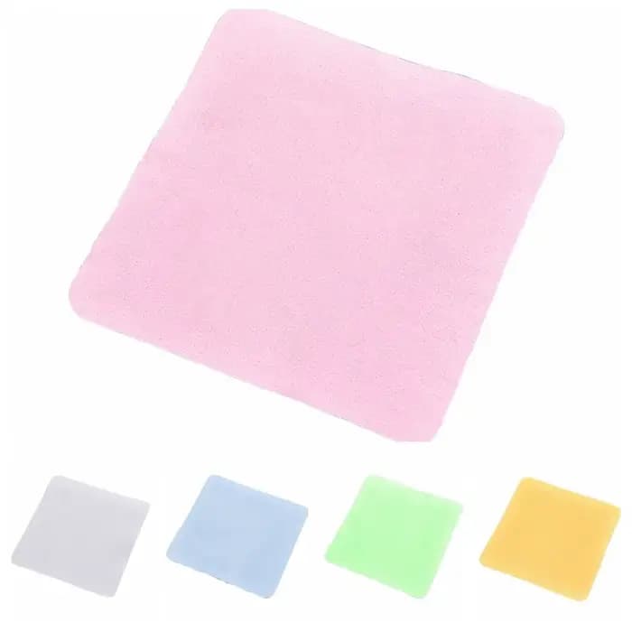 Chiffon de lunettes en daim microfibre couleur unie nettoyant