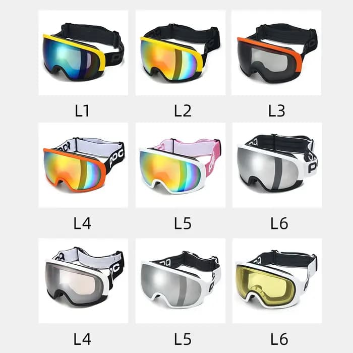 Lunettes de Ski de neige masque de Ski de snowboard pour hommes femmes Kit de lentilles Anti-buée Protection UV400