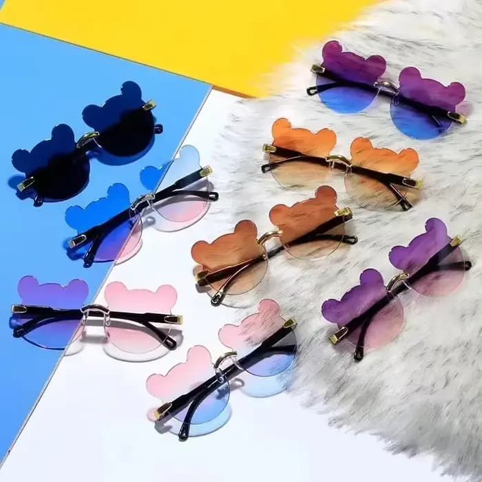 1Pc voyage en plein air ski lunettes de soleil dessin animé ours