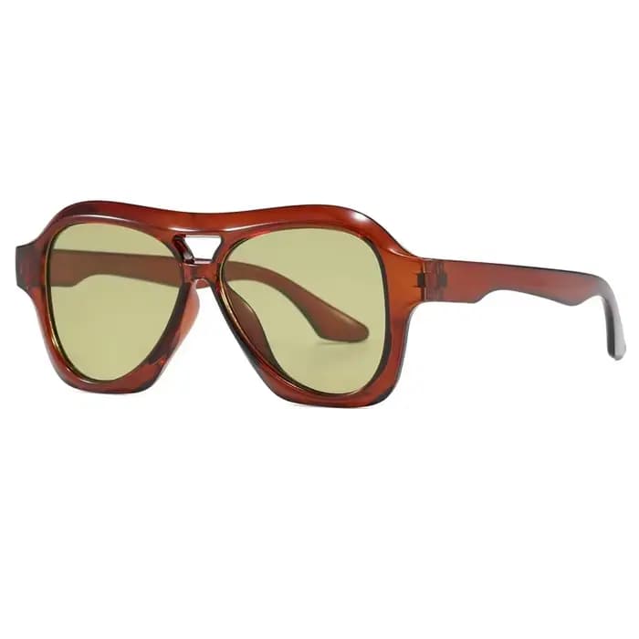 Lunettes de soleil rétro à Double faisceau pour femmes et hommes