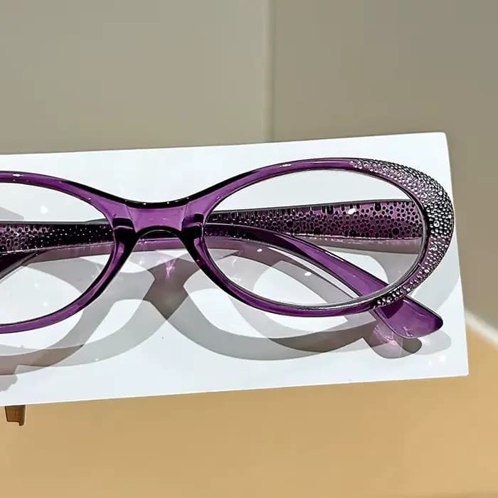 Lunettes de lecture de luxe en diamant pour femmes