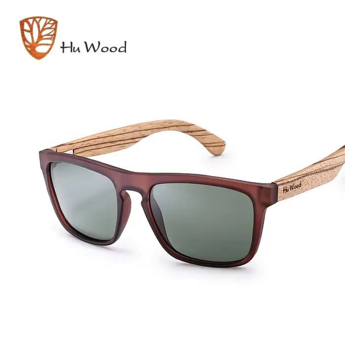 HU WOOD lunettes de soleil pour hommes bois de zèbre
