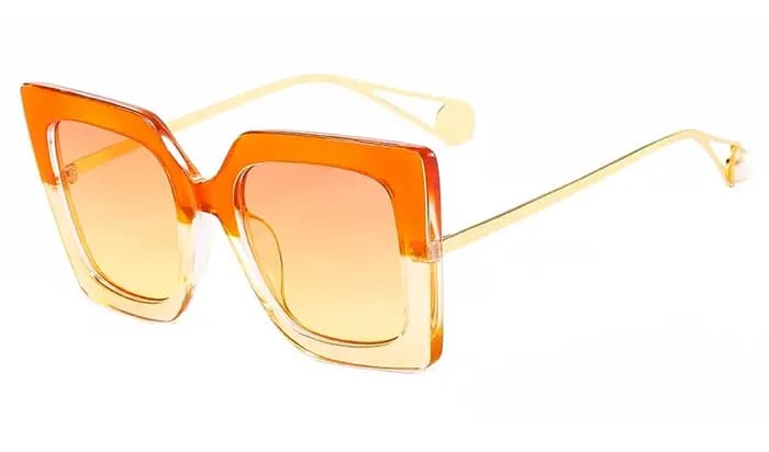 Lunettes carrées noires pour femmes, surdimensionnées, monture transparente, à la mode, collection 2021