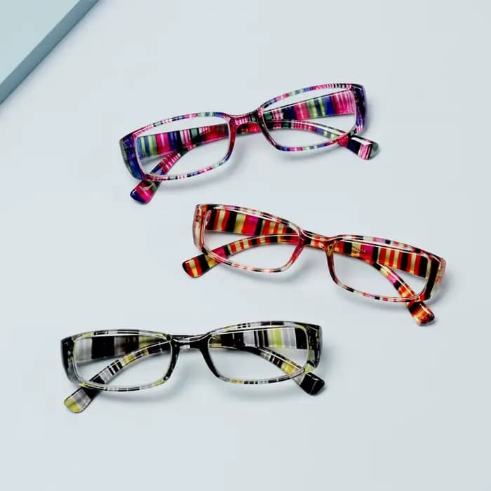 Lunettes à monture imprimée rétro pour femmes et hommes
