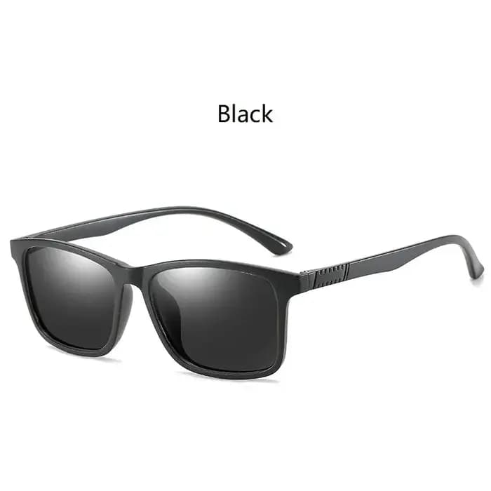 Hommes de luxe lunettes de soleil polarisées mode Vintage carré Ultra léger TR90 cadre conduite pêche