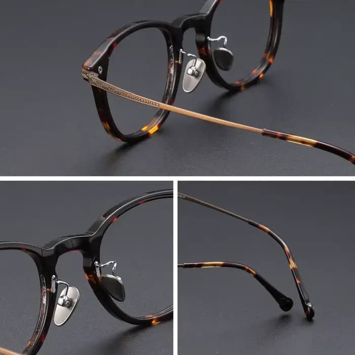 F.DRACON nouveau cadre de lunettes en titane rétro carré hommes et femmes cadre de lunettes plaque o
