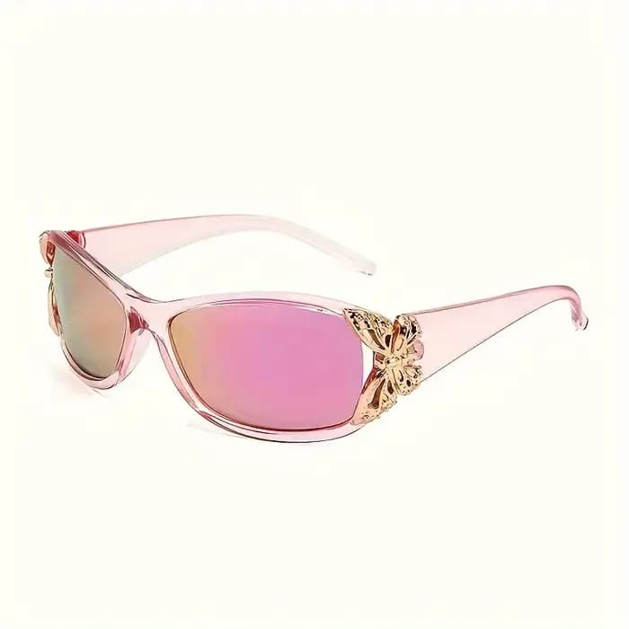 Lunettes de soleil décoratives papillon pour femmes