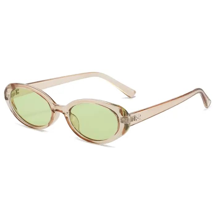 Lunettes de soleil ovales rétro vintage pour femme