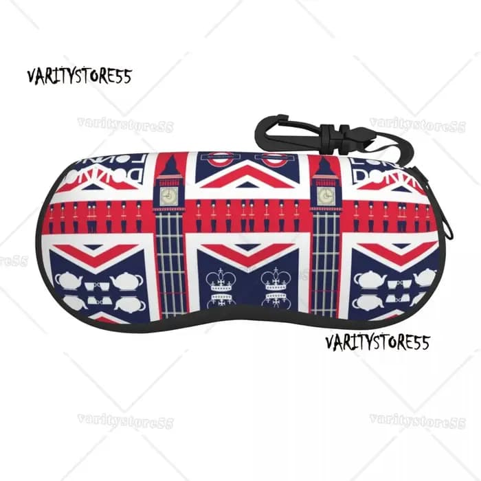 Étui à lunettes Union Jack Bulldog anglais
