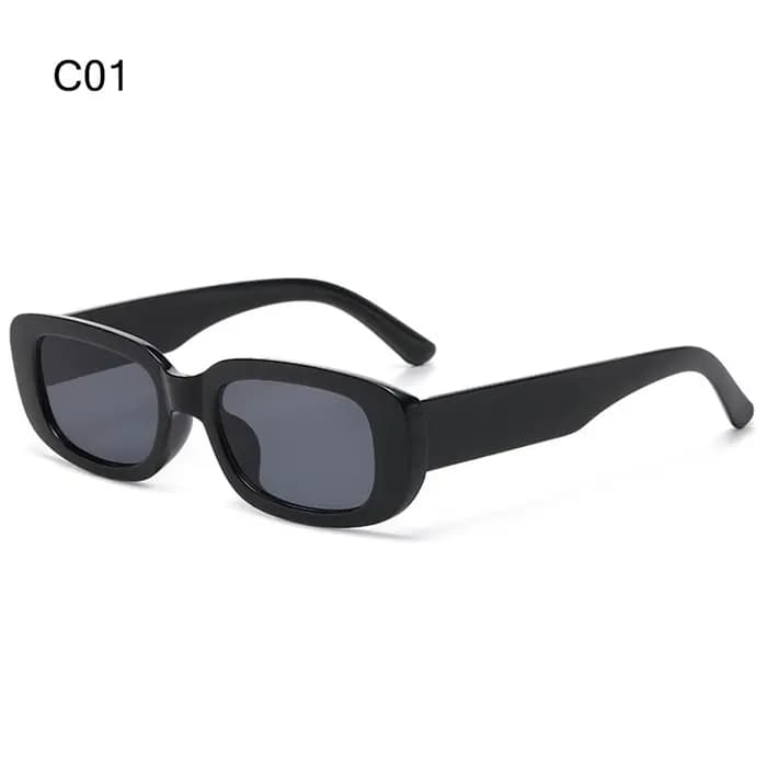 Lunettes de soleil vintage des années 90, protection UV400, lunettes de soleil rectangulaires rétro
