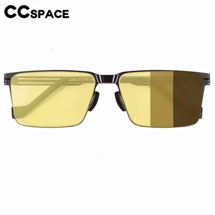Lunettes de soleil photochromiques polarisées en métal ultraléger