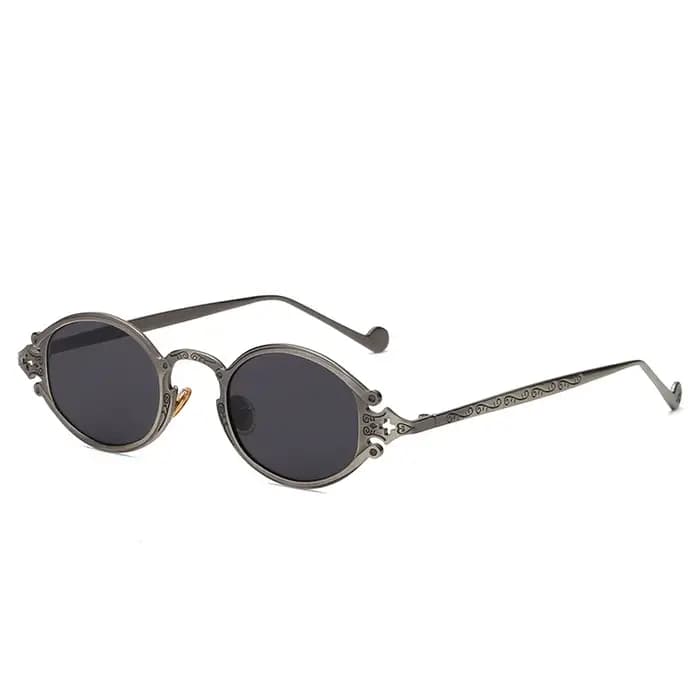 Lunettes de soleil ovales Steampunk de Style japonais