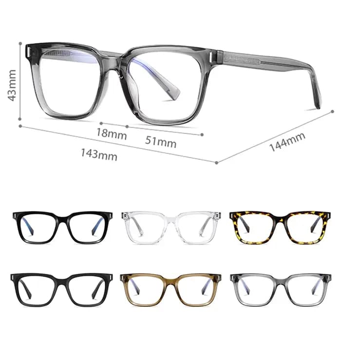 Kachawoo anti lumière bleue lunettes TR90 acétate hommes