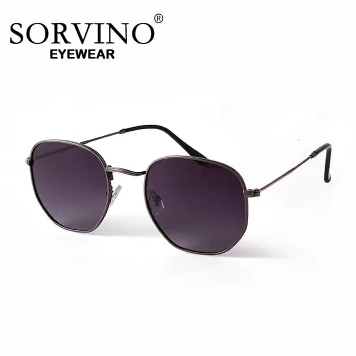 SORVINO lunettes de soleil rétro porcelées femmes Urltra-léger rouge UV400 nuances hexagone Vinatge