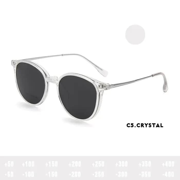 O-Q CLUB réinitialisation magnétique sur lunettes femmes conduite ycin ised ronde optique myopie