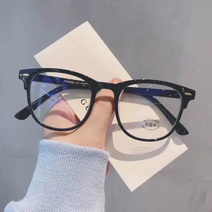 Monture de lunettes d'ordinateur transparente tendance pour femmes et hommes