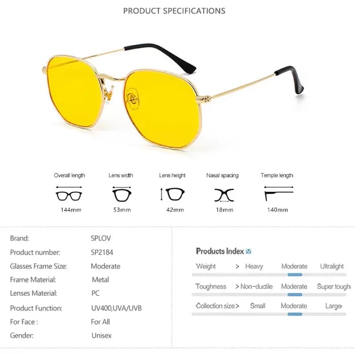 Hexagone hommes femmes lunettes de soleil carré polygone lunettes de soleil marque concepteur rétro