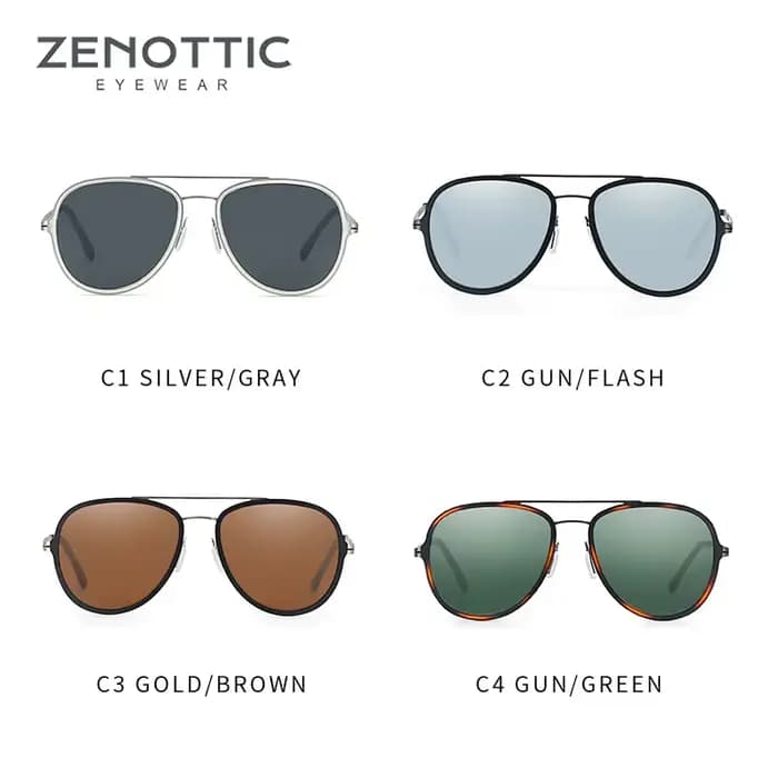 ZENOTTIC UV400 Protection Urltra-Light lunettes de soleil pour femmes mâle classique sport conduite