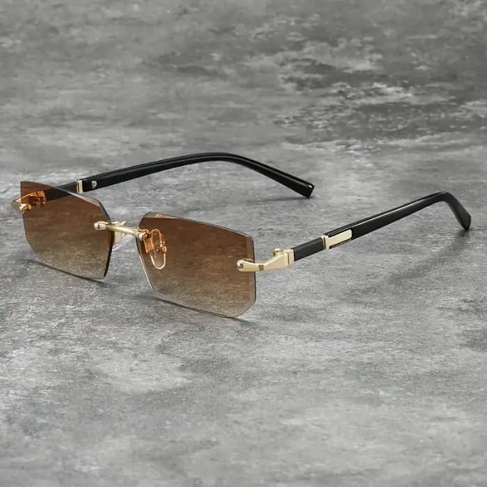 Lunettes de mode rétro à verres dégradés