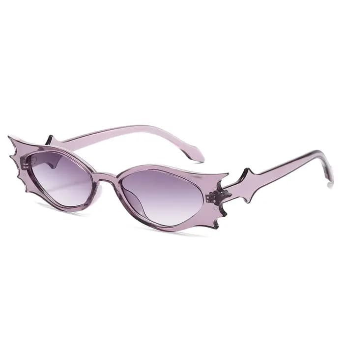 Lunettes de soleil exagérées en forme de chauve-souris de Style Hip-Hop pour hommes et femmes