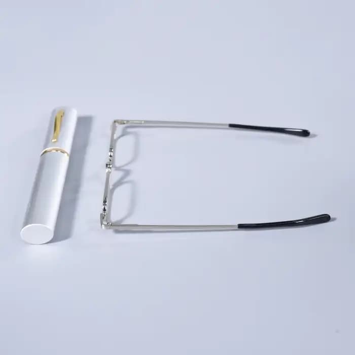 Lunettes de lecture élégantes à monture argentée