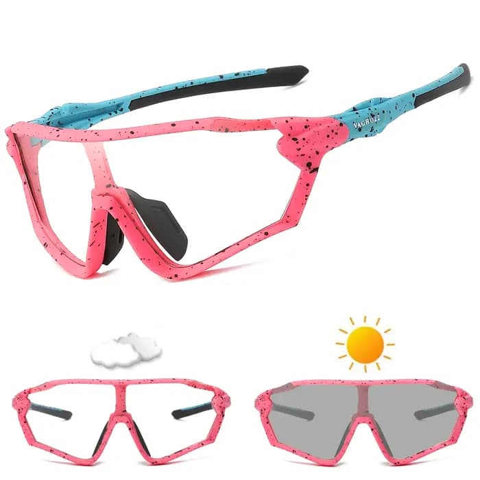 VAGHOZZ flambant neuf UV400 et lunettes de cyclisme photochromiques