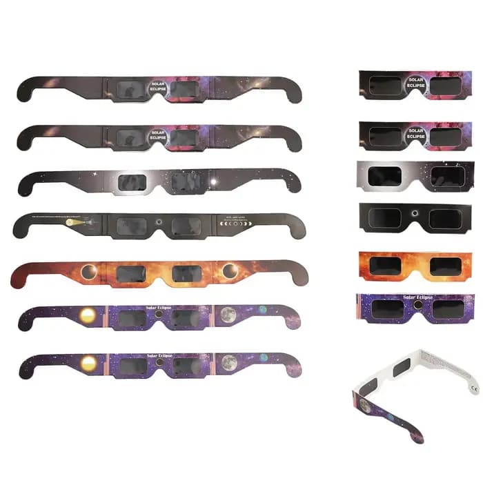 Pack de 10 lunettes d'éclipse solaire-lunettes de soleil de visualisation