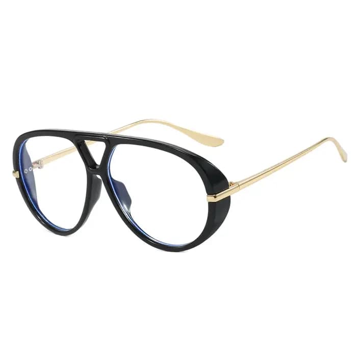 JNPCXI Lunettes de soleil oversize pilote à double pont