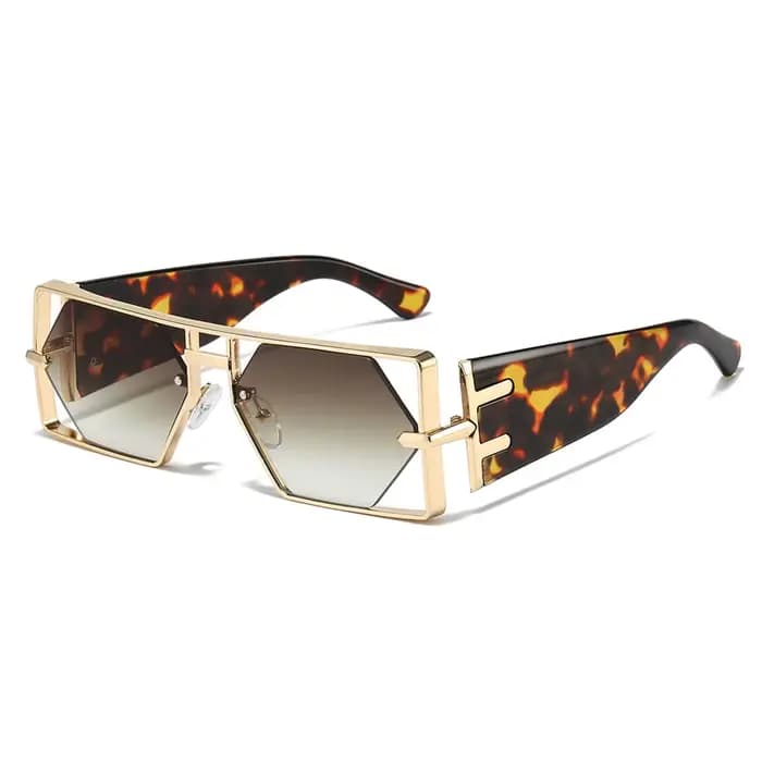 2025 nouvelles lunettes de soleil creuses hommes femmes Hip Hop célébrités d'internet Ins mode