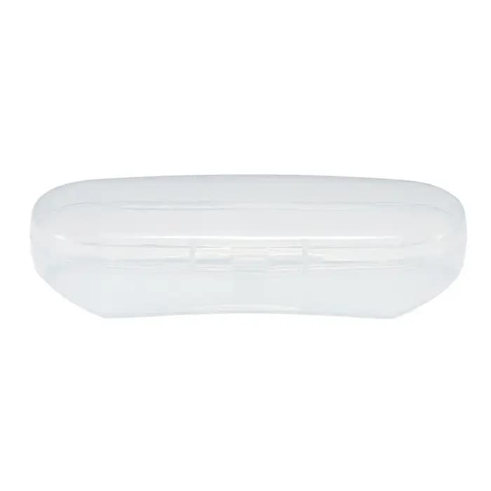 Étui à lunettes transparent bleu