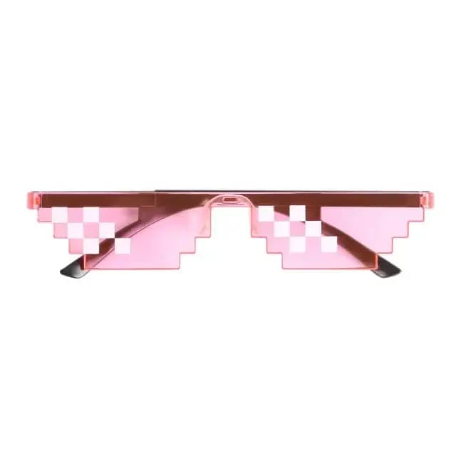 Nouveau créatif 8 bits Thug Life lunettes de soleil pixélisées hommes femmes