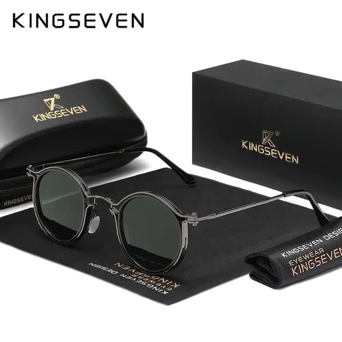 KINGSEVEN – lunettes de soleil rondes pour hommes et femmes
